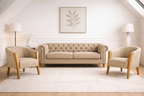 Set Living 2-1-1 Chesterfield Sitiales Curvos