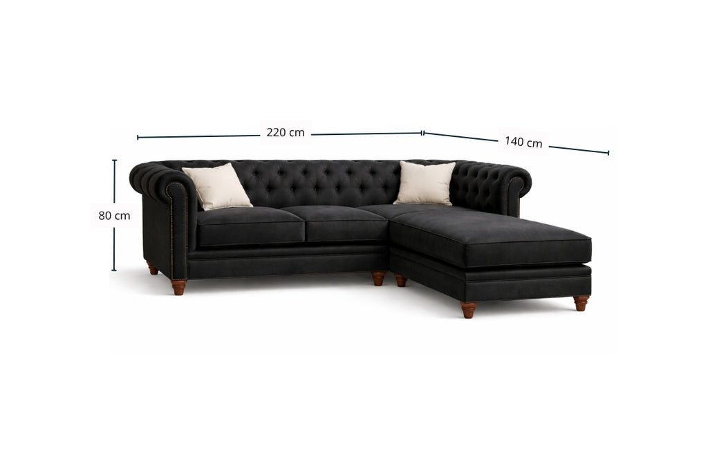 Sofa Seccional Chersterfield Reversible