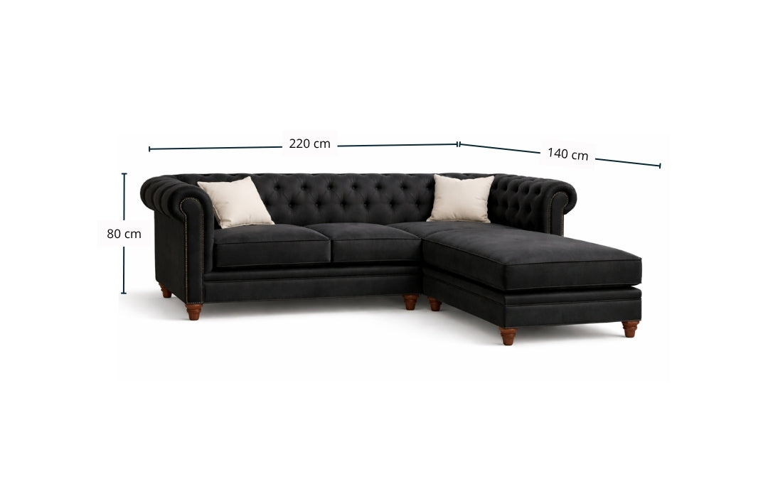 Sofa Seccional Chersterfield Reversible