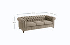 Sofá Chesterfield 3 Cuerpos
