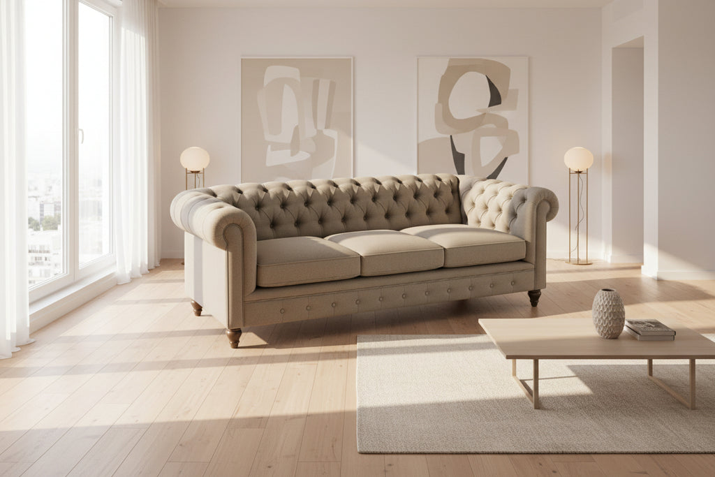 Sofá Chesterfield 3 Cuerpos