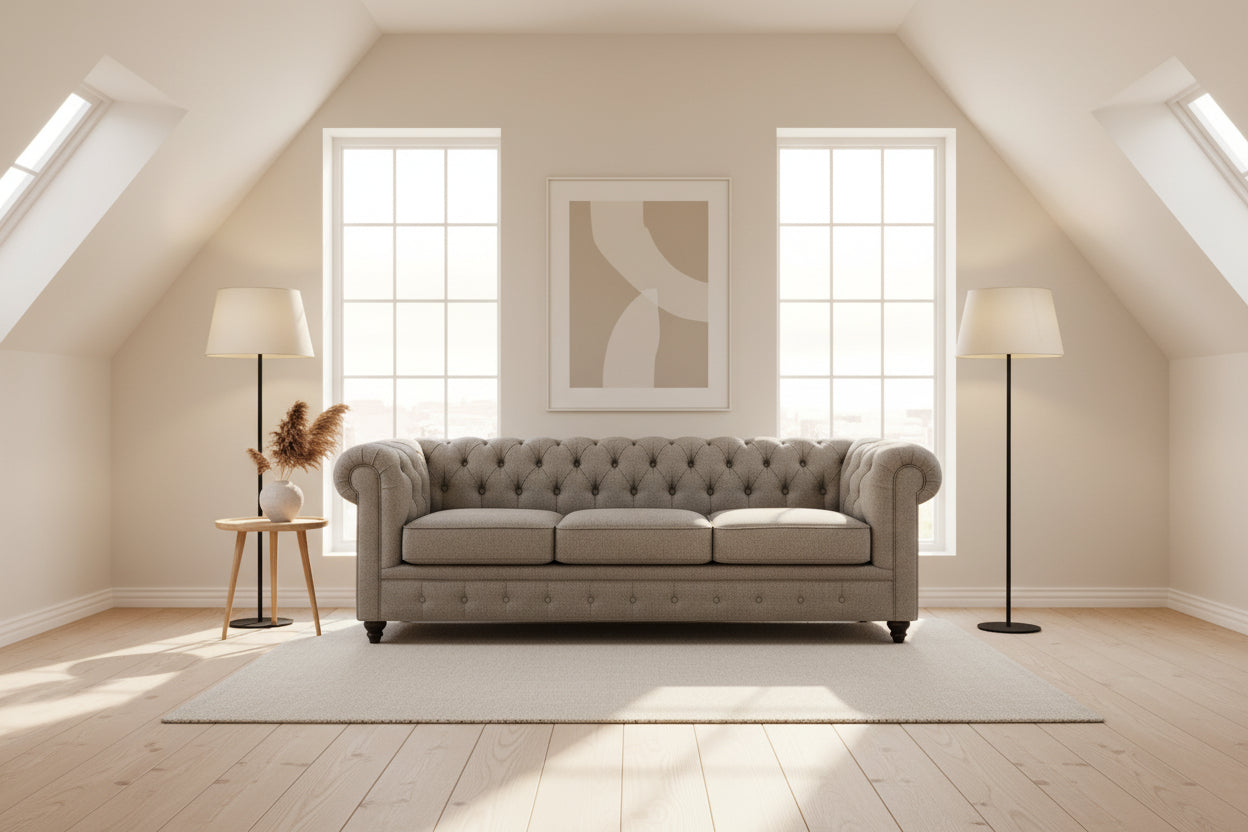 Sofá Chesterfield 3 Cuerpos