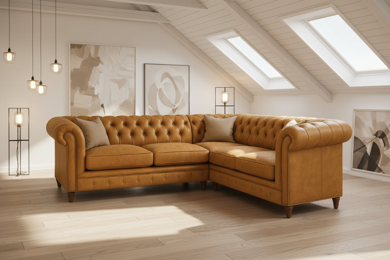 Sillón en L Chesterfield