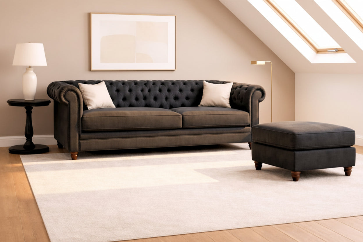 Sofa Seccional Chersterfield Reversible