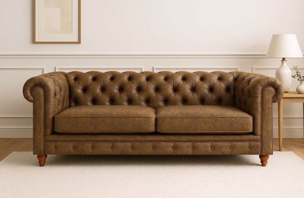 Sofá Chesterfield 2 Cuerpos 2