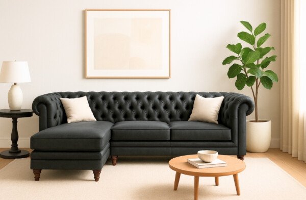 Sofá Seccional Chesterfield 3 plazas